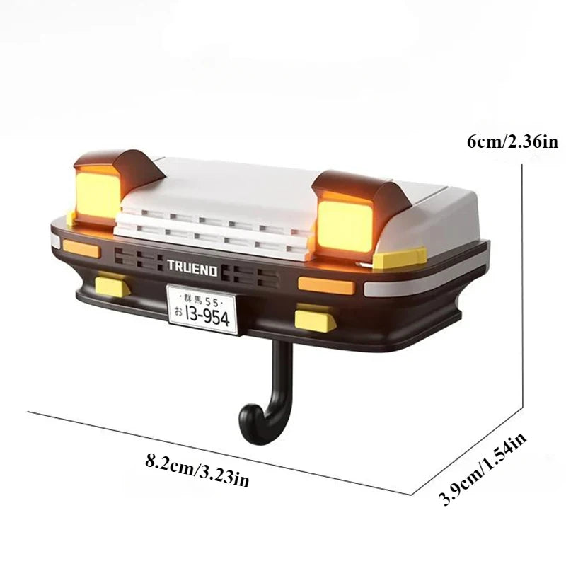 AE86 Headlight Wall Key Holder – Automotive Decorative Hook for Car Enthusiasts