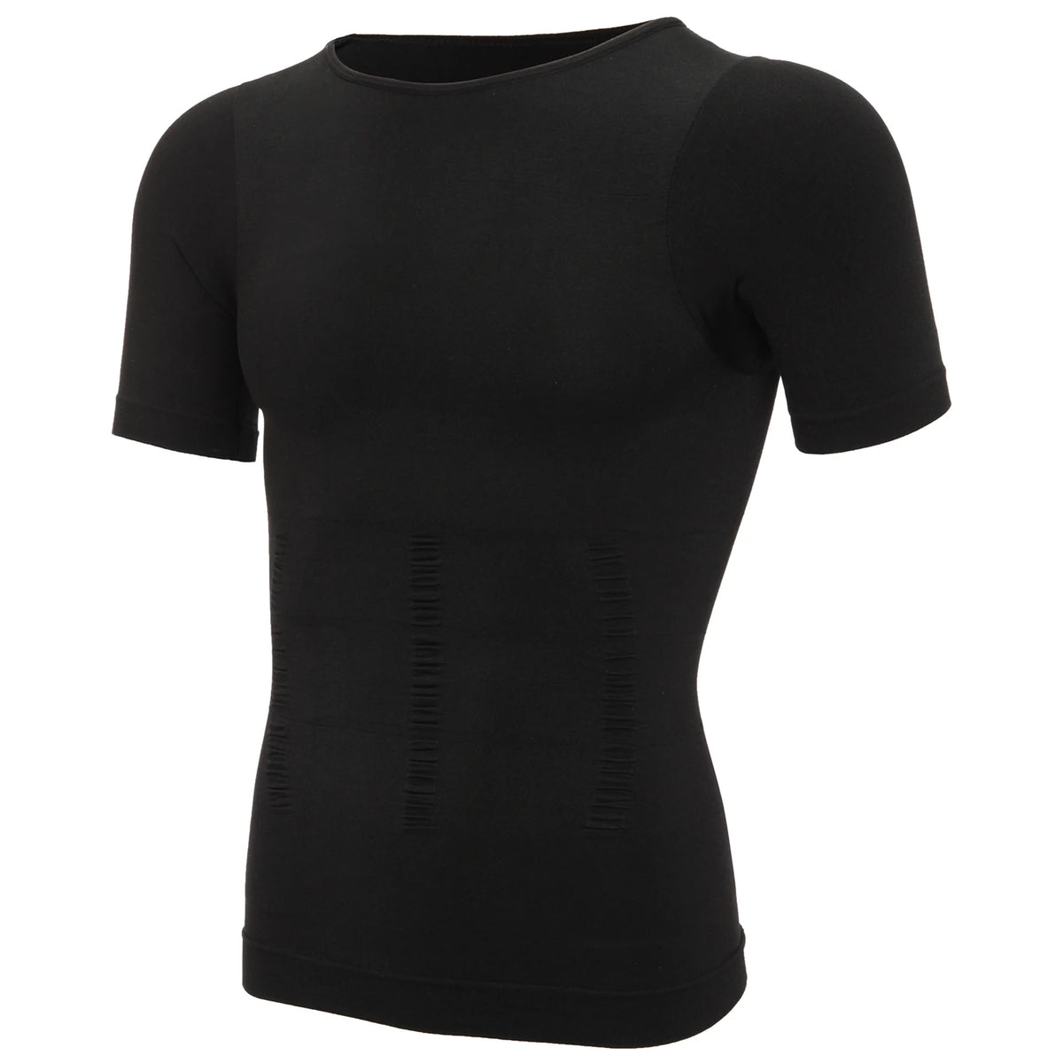Men's Compression Shapewear Shirt – V-Neck Tummy Control for Fitness Workout