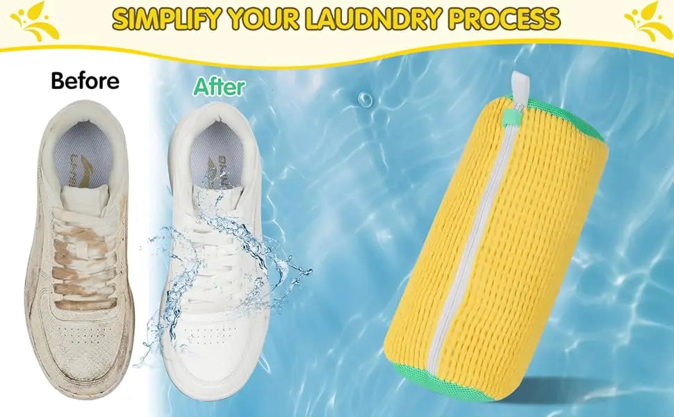 Mesh Sneaker Washing Bag – Reusable Protective Laundry Pouch for Tennis Shoes