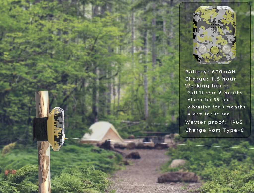 Perimeter Trip Wire Alarm – Portable Security for Camping and Fishing