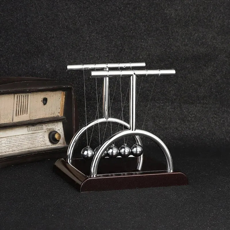 Newton's Cradle Steel Balance Balls – Physics Science Toy for Stress Relief
