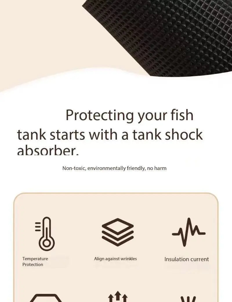 Ultra-Clear Aquarium Mat – 6mm Shockproof Insulation for Fish Tank Setup
