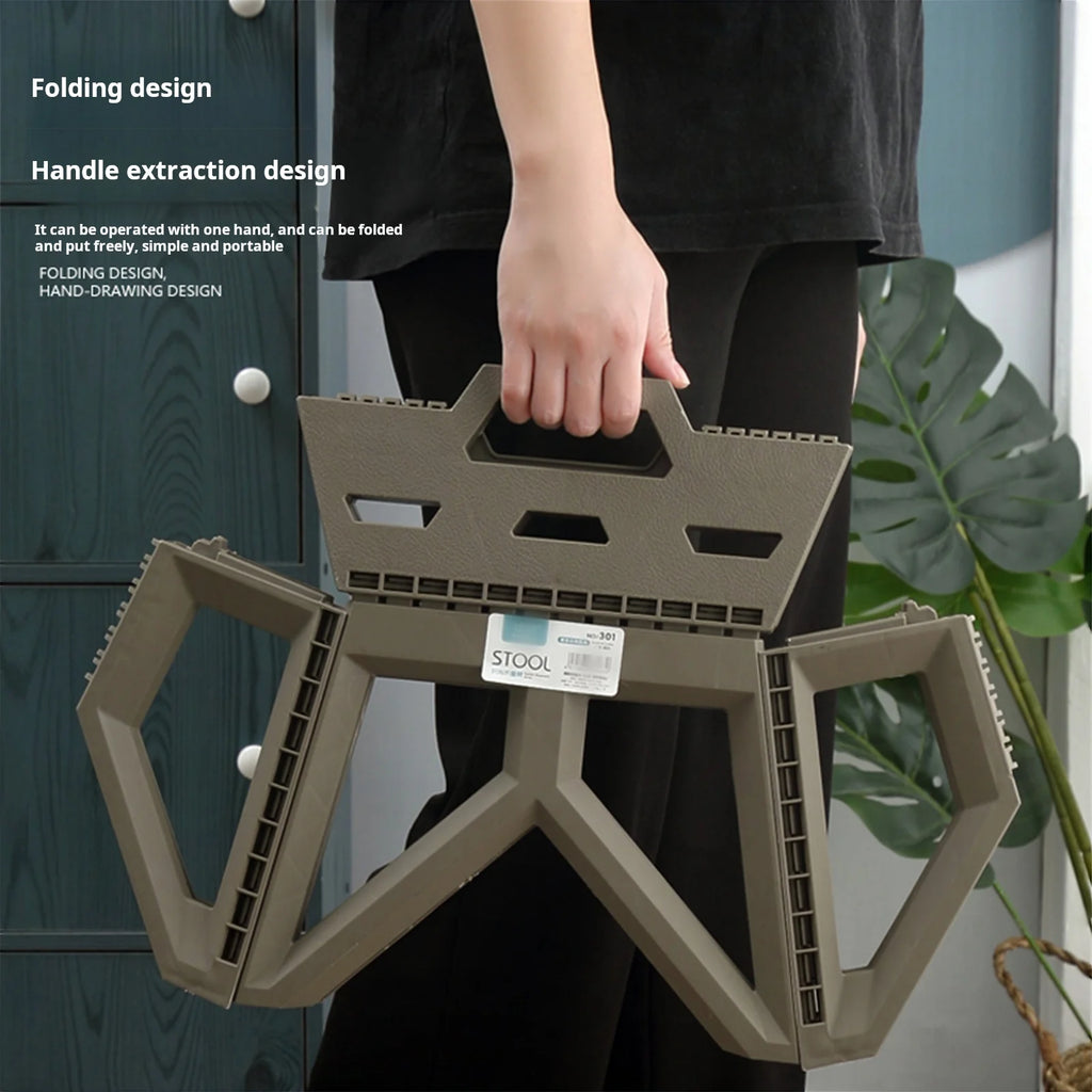 Portable Folding Stool – High Load Bearing Chair for Camping and Fishing