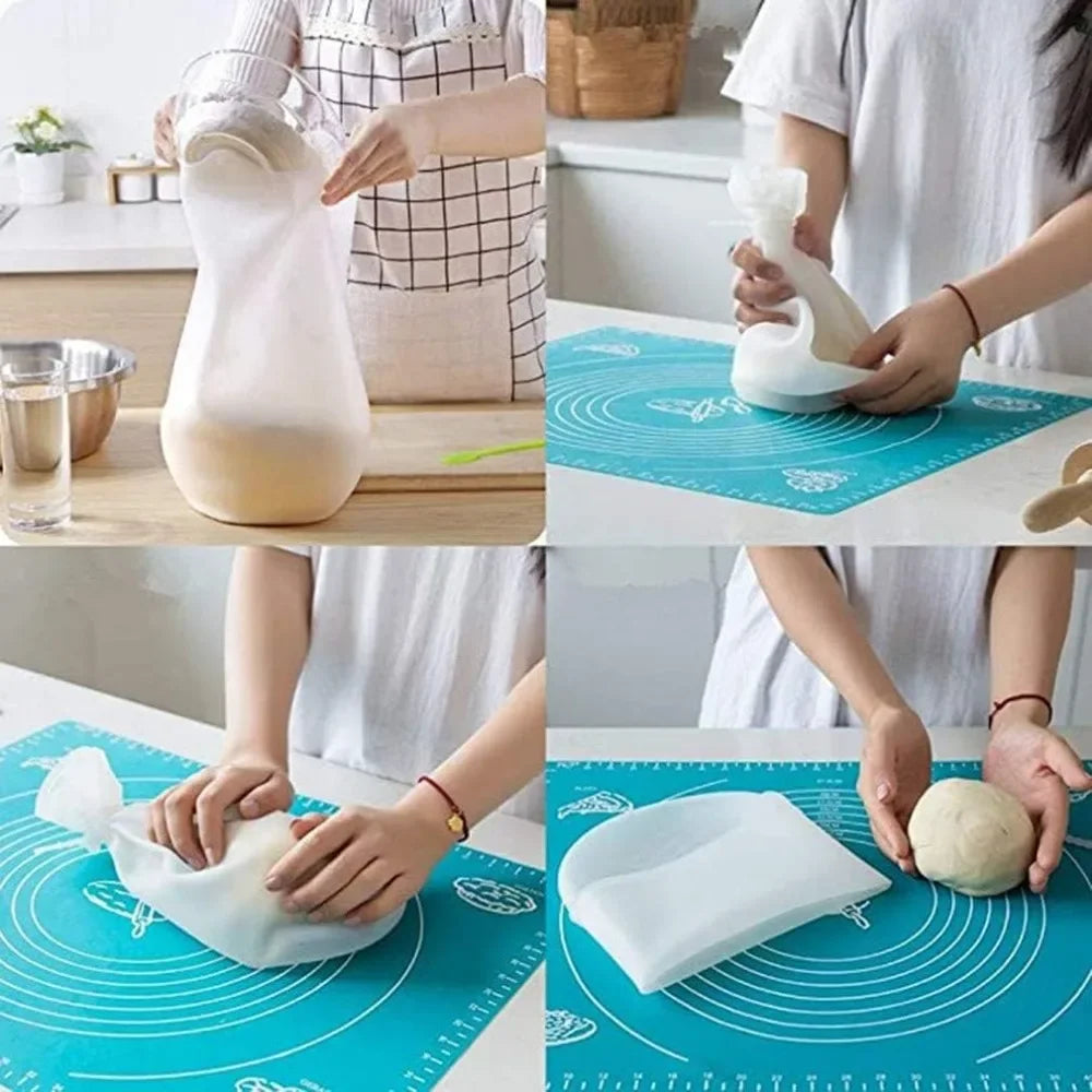 Silicone Dough Kneading Bag – Non-Toxic Mixer for Bread and Pizza Dough