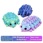 Articulated 3D Printed Hedgehog Figurine – Flexible Desk Decor for Home Office