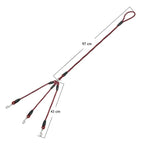Adjustable Nylon Triple Dog Leash – No-Tangle 3 Way Lead for Walking Pets