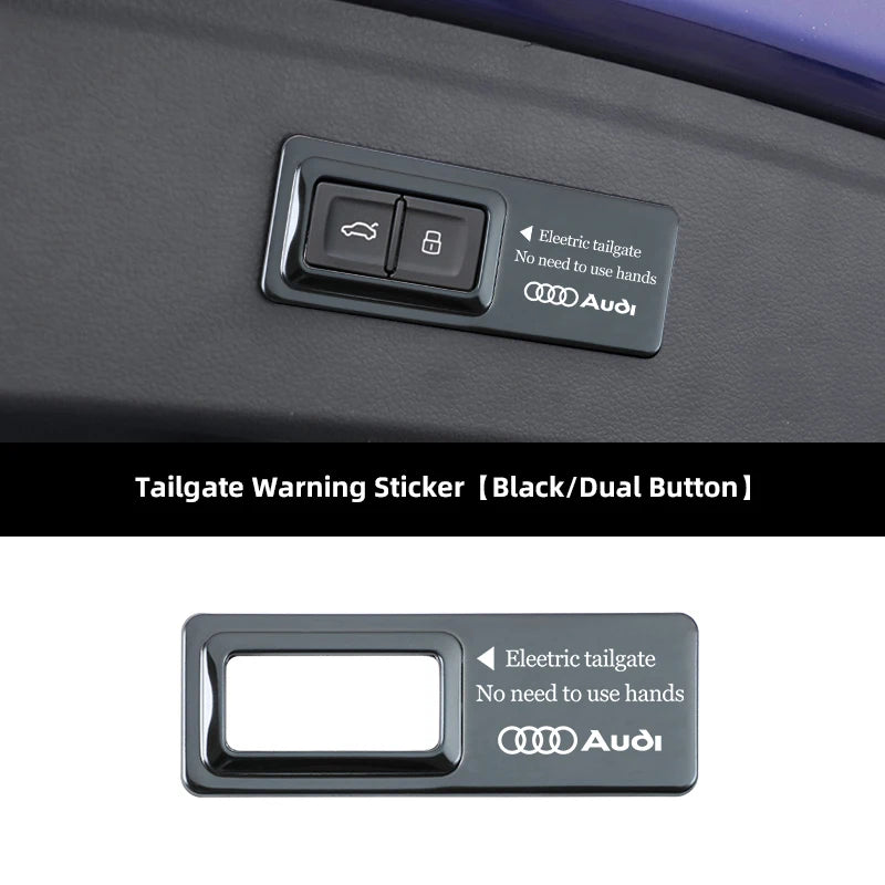 Tailgate Warning Sticker – Reflective Decal for Audi S-Line Trunk Access