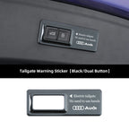 Tailgate Warning Sticker – Reflective Decal for Audi S-Line Trunk Access