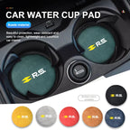 Suede Car Cup Holder Coasters – Anti-Slip Accessories for Renault Vehicles