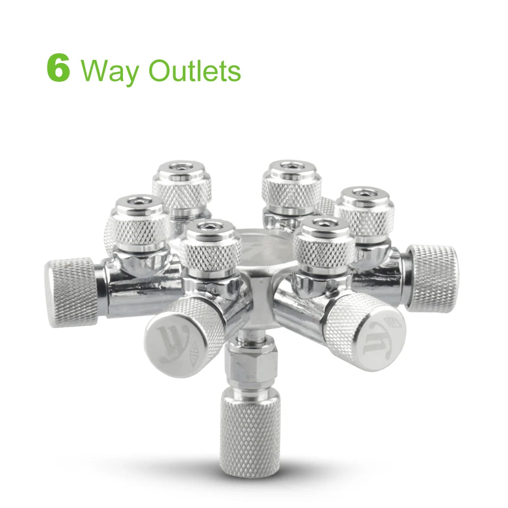 CO2 Splitter Regulator – 2-Way Needle Valve for Aquarium Tank Systems