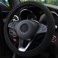 Breathable Mesh Car Steering Wheel Cover – Comfortable Grip for Women