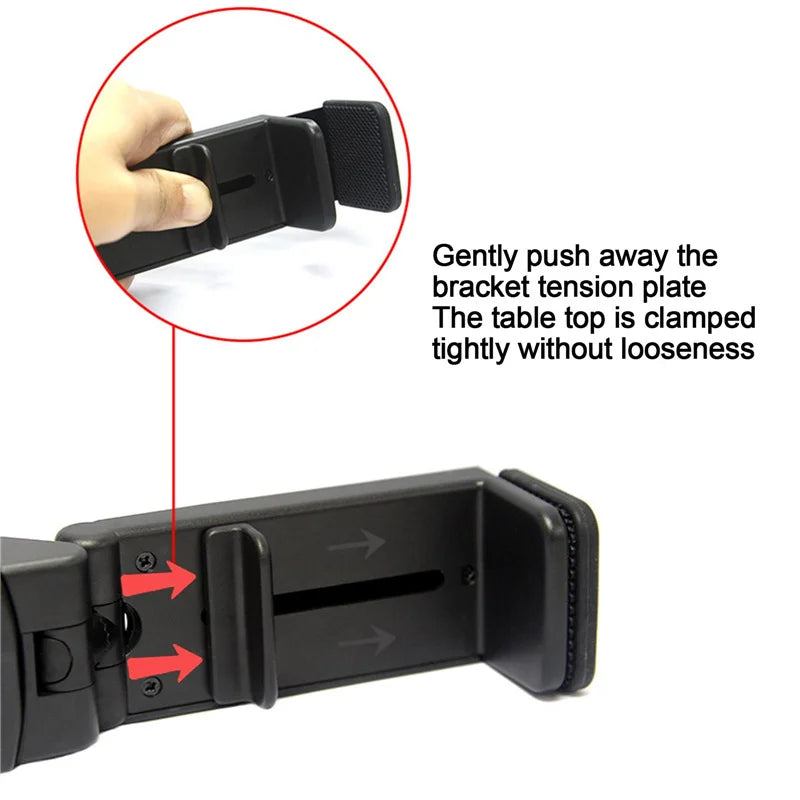 Foldable Airplane Phone Mount – Rotatable Travel Stand for Flight and Desk