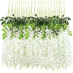 Silk Wisteria Hanging Vines – 110cm Artificial Flower Garland for Wedding Decor