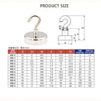 Heavy Duty Magnetic Hooks – Multipurpose Storage for Kitchen and Bathroom