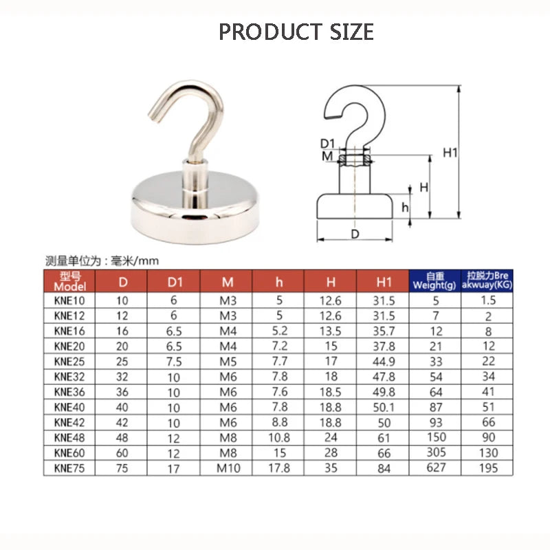 Heavy Duty Magnetic Hooks – Multipurpose Storage for Kitchen and Bathroom