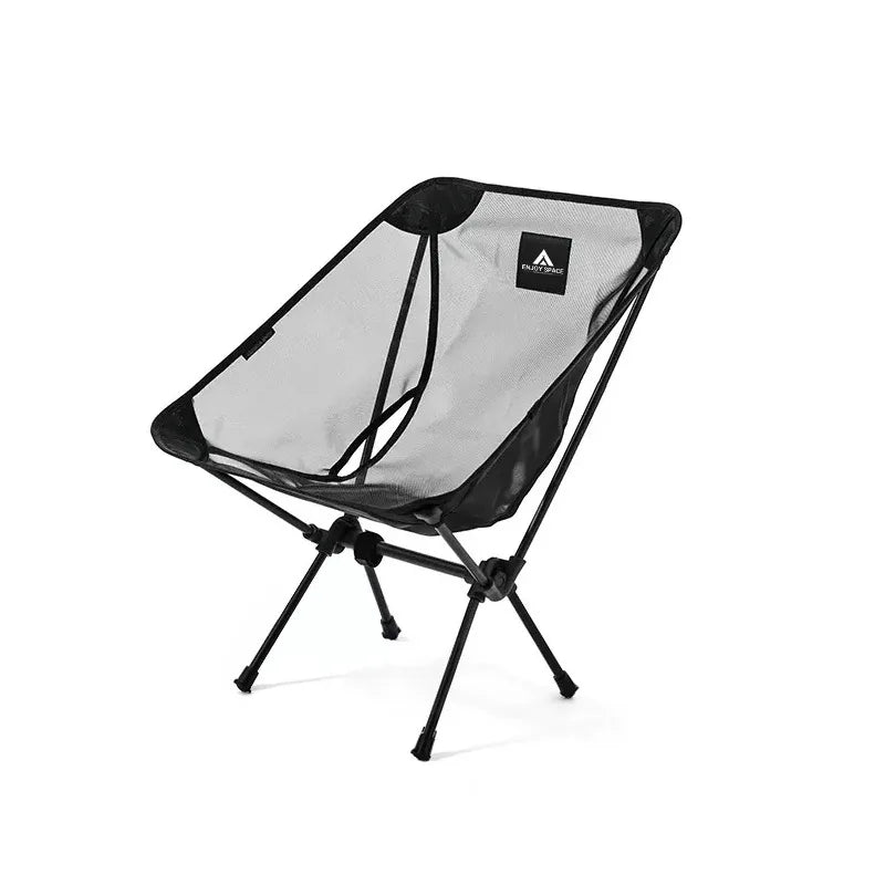 Portable Moon Camping Chair – Breathable Aluminum Mesh for Outdoor Fishing