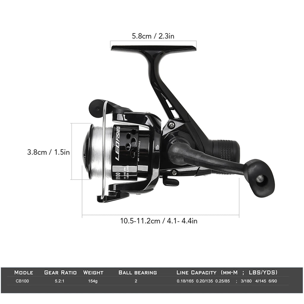 Telescopic Fishing Rod Combo – Carbon Fiber Kit with Spinning Reel and Bag