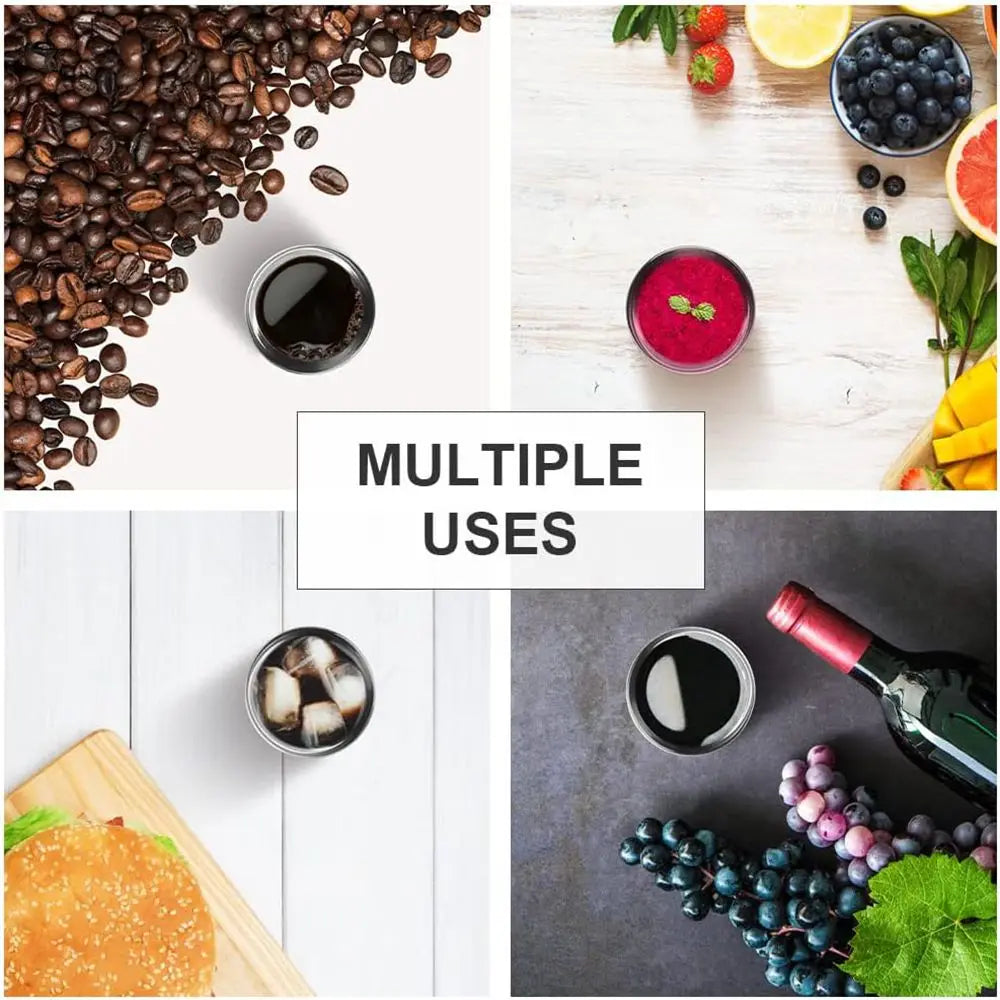 Double Wall Insulated Espresso Cups – Stainless Steel Mugs for Home and Camping