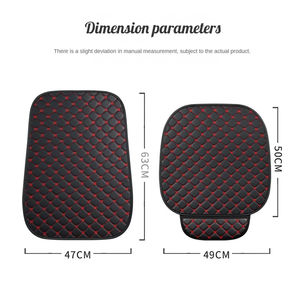 Universal PU Leather Car Seat Cover – Minimalist Soft Cushion for Auto Interior