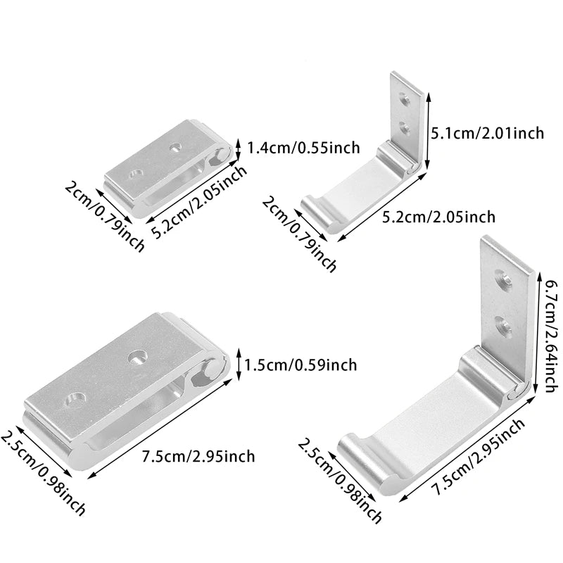 Folding Wall Hooks – Rustproof Aluminum Alloy for Kitchen Bathroom Storage