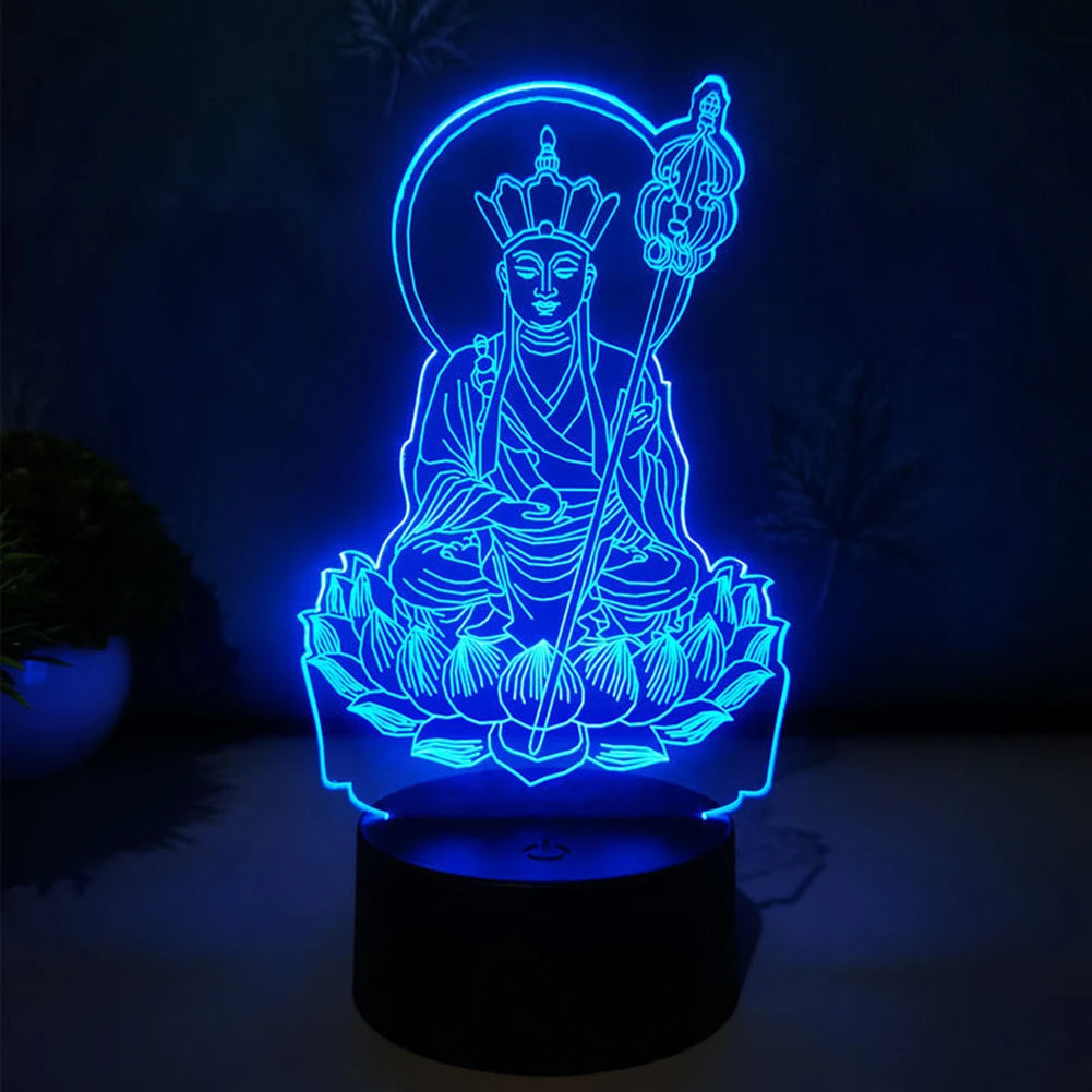 RGB LED Night Light Base – 16 Color Display Stand for Acrylic Art