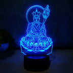 RGB LED Night Light Base – 16 Color Display Stand for Acrylic Art