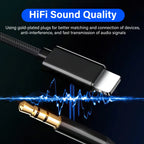 Lightning to 3.5mm AUX Cable – Gold-Plated Audio Adapter for iPhone Devices
