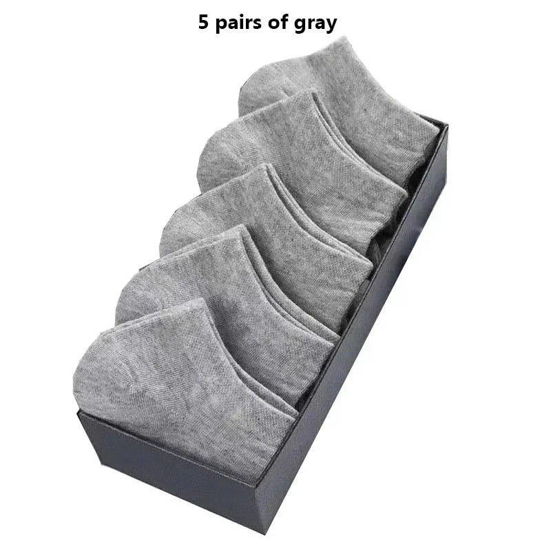 Cotton Ankle Socks – Breathable Solid Color Footwear for Sports and Gym