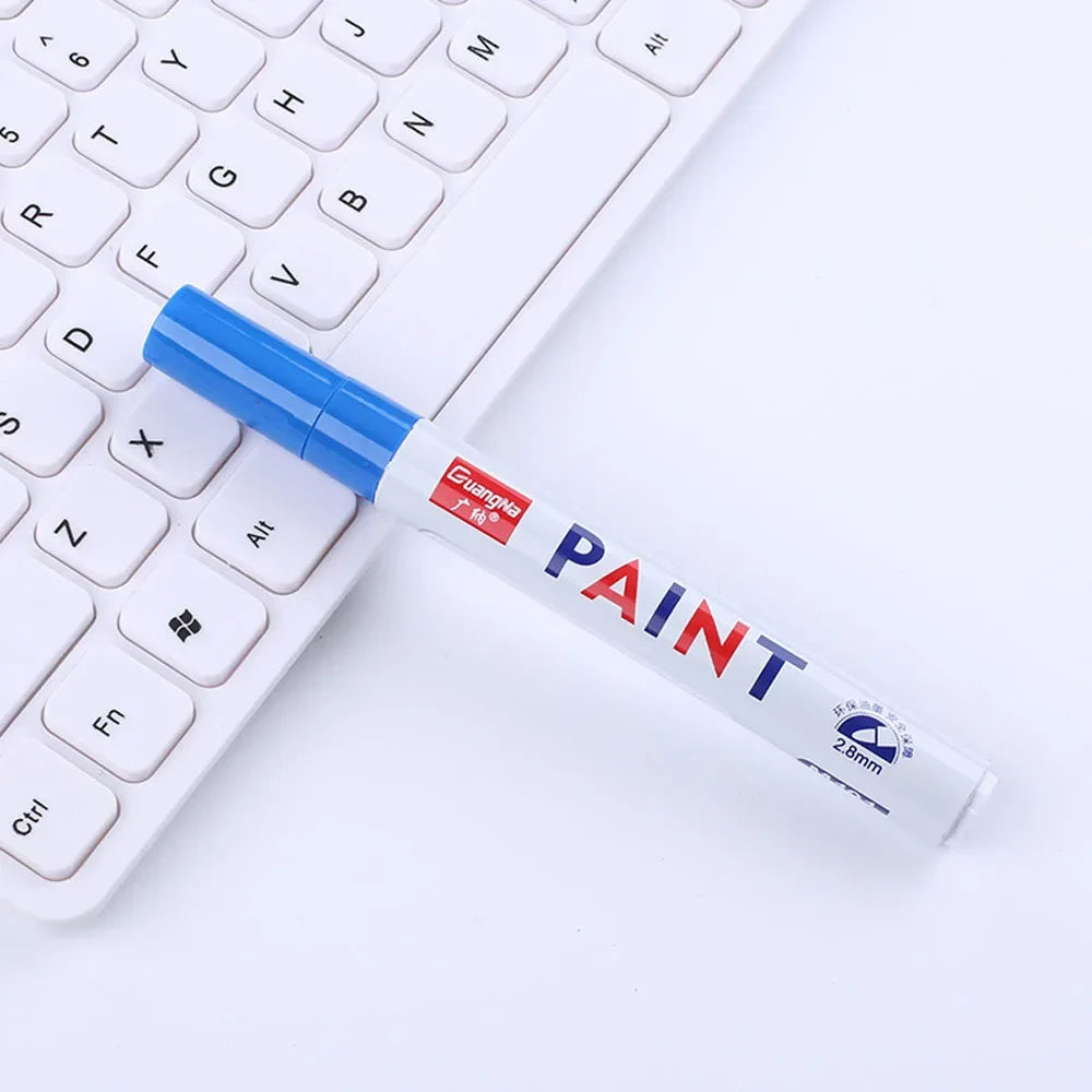 Permanent Paint Marker – Waterproof Oily Ink for Car Tires and Metal
