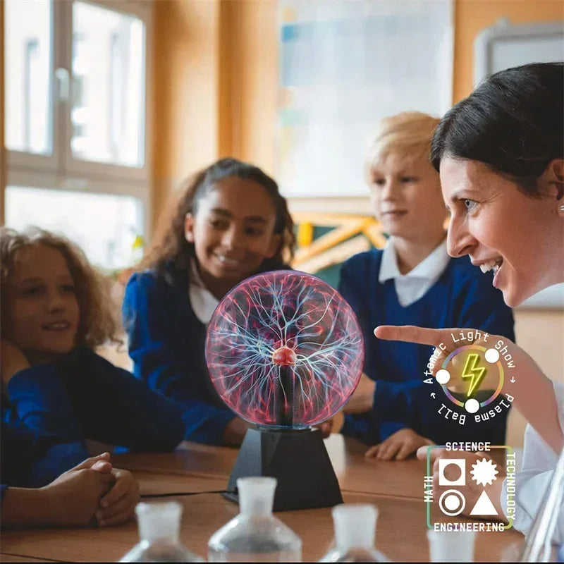 Magic Plasma Ball Lamp – Interactive Electrostatic Light for Kids Decor