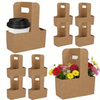 Floral Paper Gift Boxes – Decorative Handle Carriers for Birthday Wedding Party