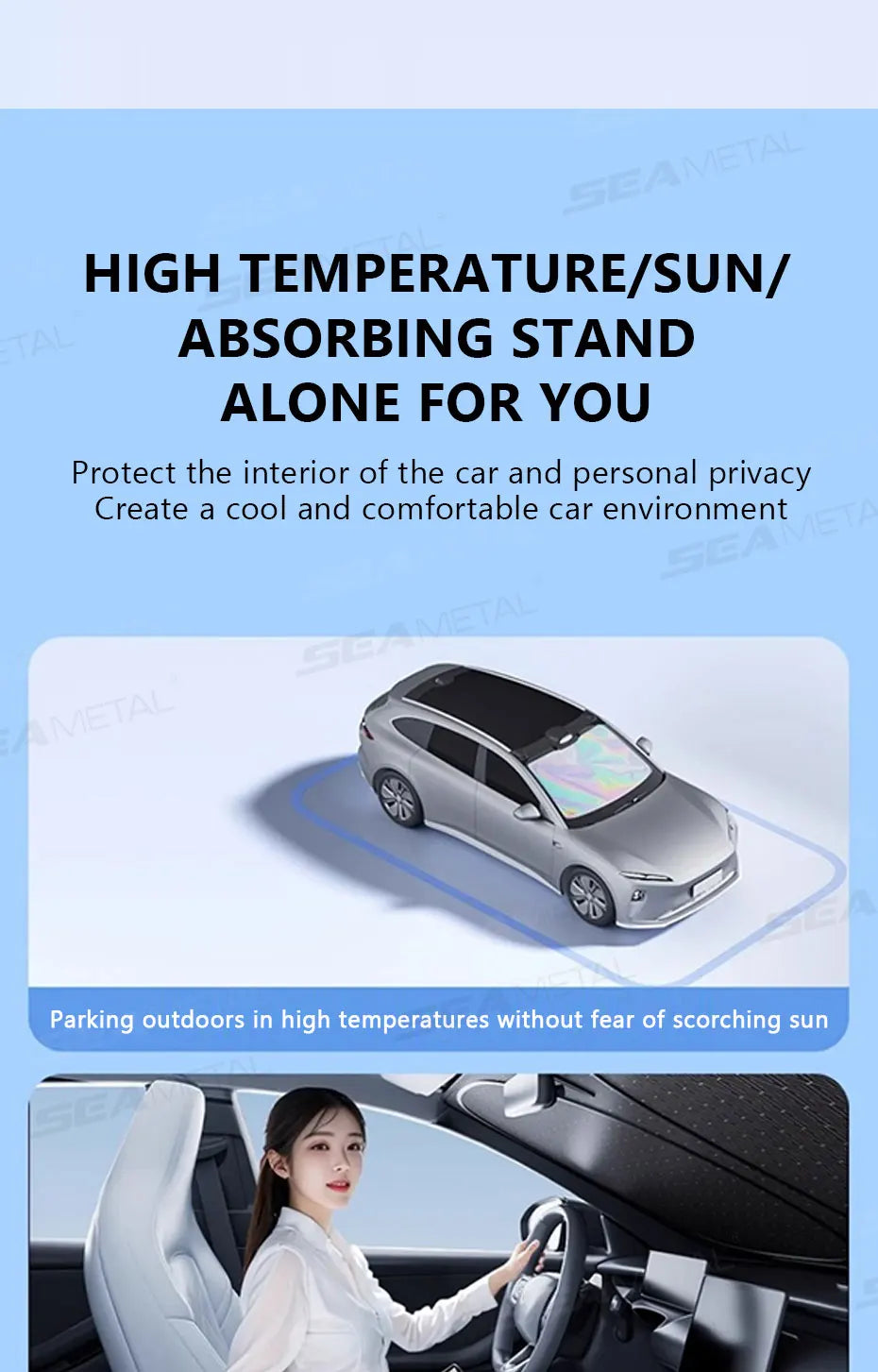5-Layer Windshield Sun Shade – Foldable UV Protection for Sedan SUV MPV