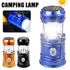 Collapsible Solar LED Camping Lantern – USB Rechargeable Light for Outdoor Hiking