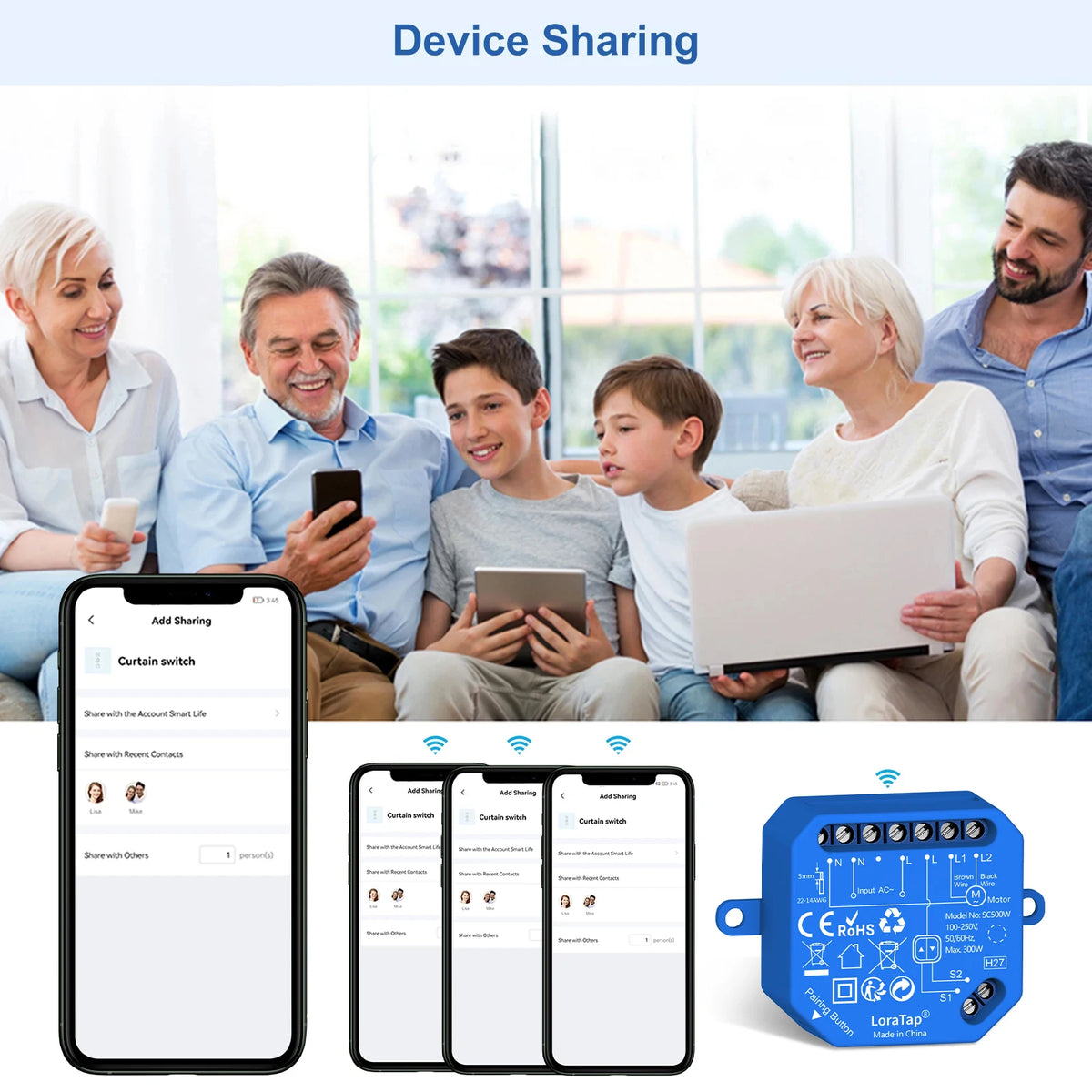 Smart Roller Shutter Switch – Voice Control for Automated Home Blinds