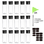 Glass Spice Jars – 100ML Seasoning Containers for Kitchen Storage and BBQ