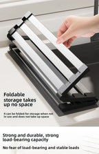 Stainless Steel Roll Up Drain Rack – Foldable Kitchen Dish Drying Basket