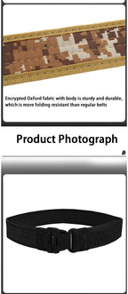 Tactical Camouflage Belt – Heavy Duty Nylon for Outdoor Mountaineering