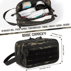Tactical Waterproof Toiletry Bag – Molle Dopp Kit for Travel and Outdoors