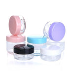 Refillable Cosmetic Sample Jars – Small Plastic Containers for Travel Storage