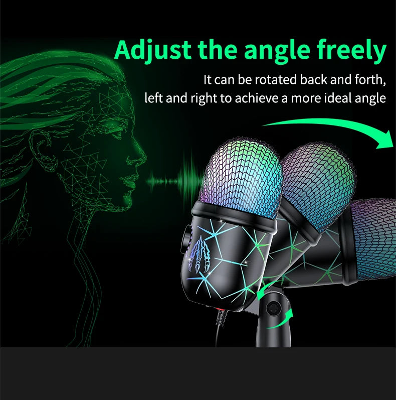 USB Gaming Microphone – Noise Cancelling Condenser for Podcast Recording