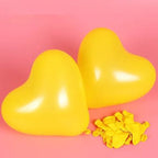 Red Heart Shaped Latex Balloons – 12 Inch Party Decorations for Weddings