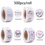 Decorative Thank You Sealing Stickers for Party Gift Labels and Scrapbooking