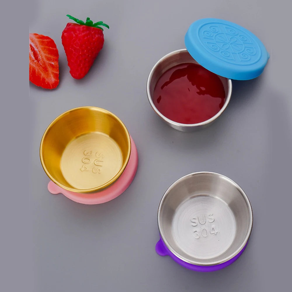 Leakproof Sauce Cups – Portable Dressing Containers for Lunch and Travel