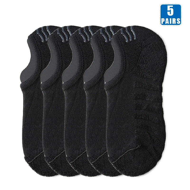 Cotton Low-Cut Ankle Socks – Breathable Casual Footwear for Men