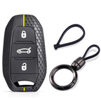 Silicone Car Key Fob Cover – Protective Remote Case for Peugeot and Citroen