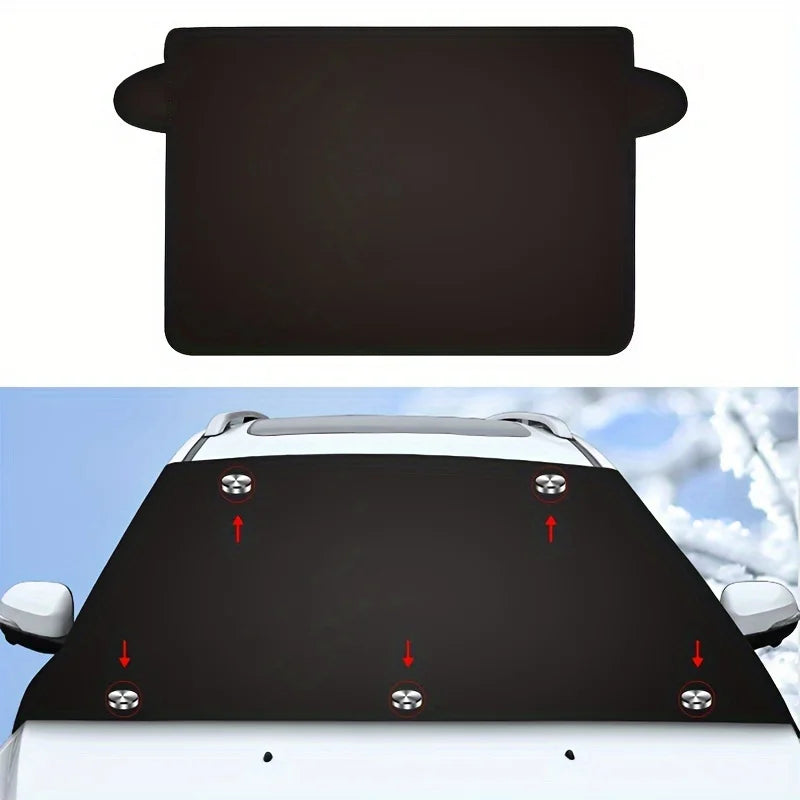 Motorhome Windshield Snow Shield – Winter Frost Protection for RV Camping