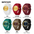 Silicone Quartz Wristwatch – Lightweight Sport Clock for Students