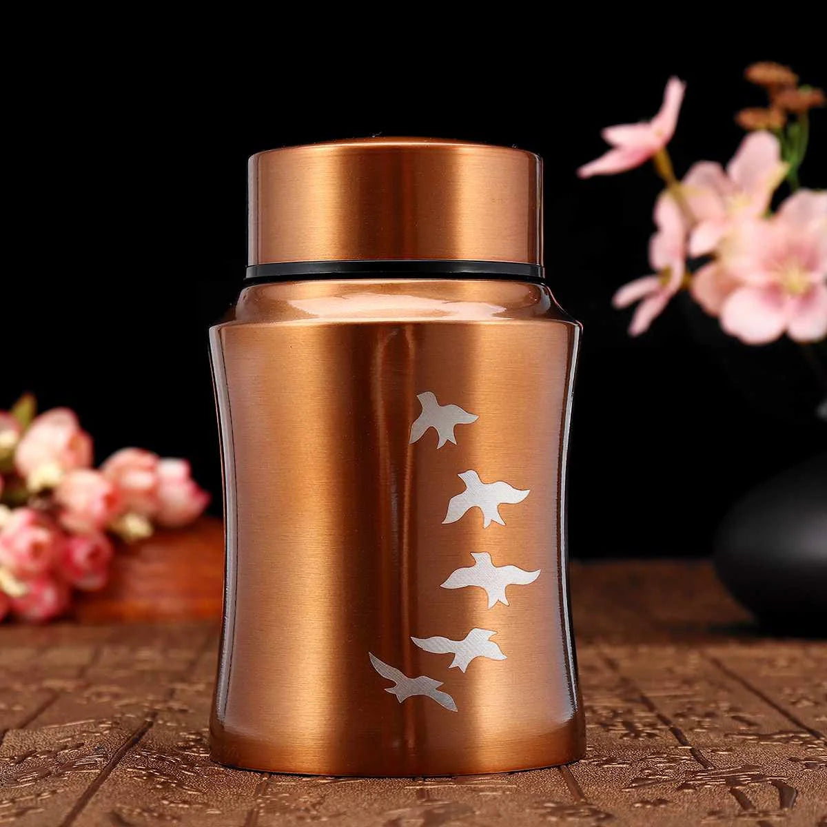Stainless Steel Tree Pet Urn – Memorial Keepsake for Cat and Dog Ashes