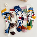 Cute Cartoon Cotton Crew Socks – Aesthetic Kawaii Apparel for Women