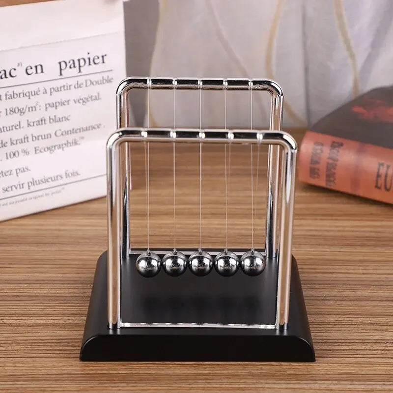 Newton's Cradle Steel Balance Balls – Physics Science Toy for Stress Relief